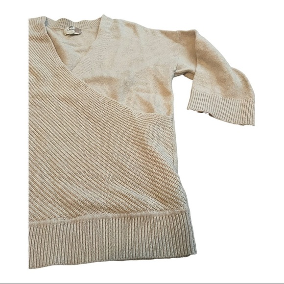 CHARLI Lanie tan sweater pullover V neck XS-small - Picture 6 of 15